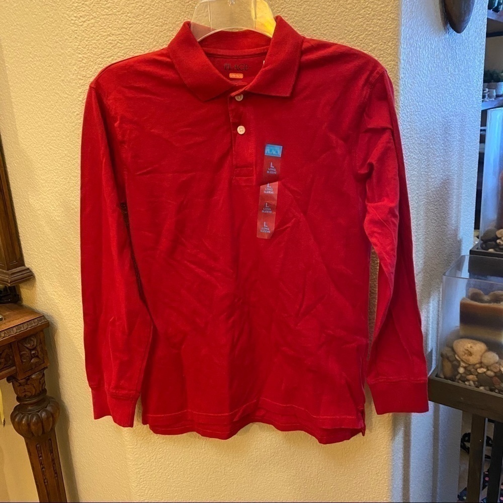 NWT~CHILDREN’S PLACE Red Long Sleeve Top -10/12Y